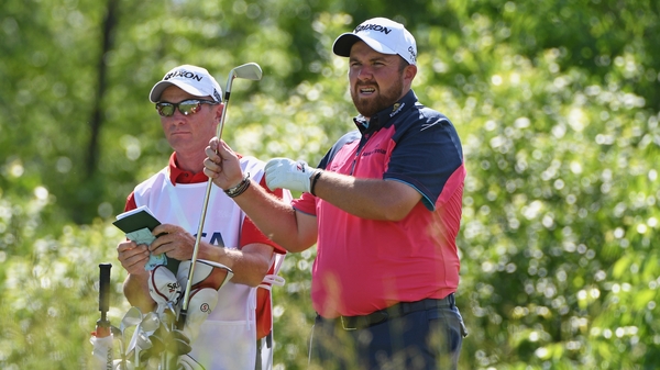 Shane Lowry on the 16th at Erin Hills