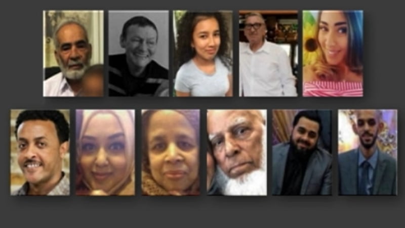 Some of those missing and unaccounted for following the blaze