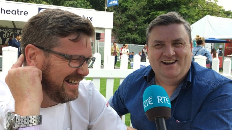 Daniel Clifford and Simon Delaney at Taste of Dublin 2017