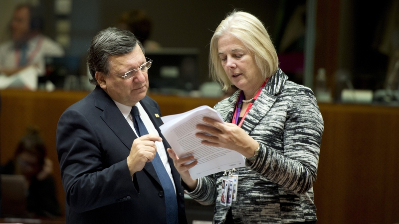 Catherine Day (R) said Brussels is ready for the Brexit negotiations