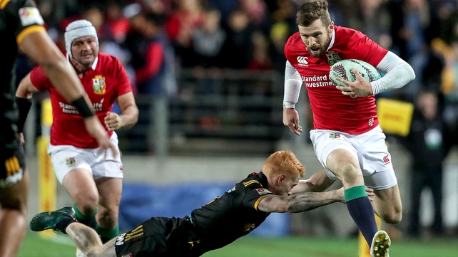 Elliot Daly with Finlay Christie