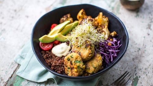 This week on Donal's Meals in Minutes, Donal Skehan dishes up a delicious serving of Falafel Quinoa Salad Bowl. Tune into RTÉ One at 8:30pm every Tuesday.