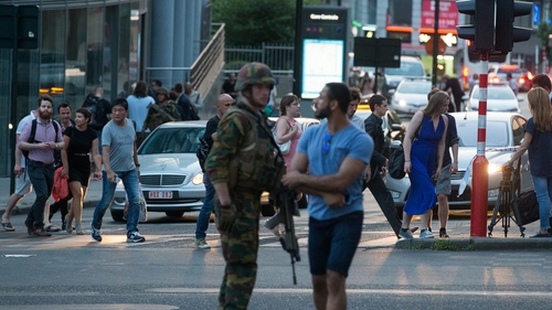 Belgian troops shot and killed a suspected 'terrorist' bomber in Brussels Central Station