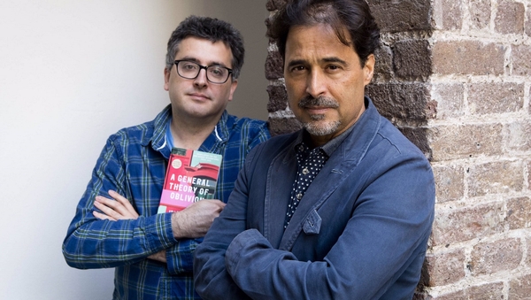 José Eduardo Agualusa (right) and translator Daniel Hahn, winners of the 2017 International DUBLIN Literary Award.