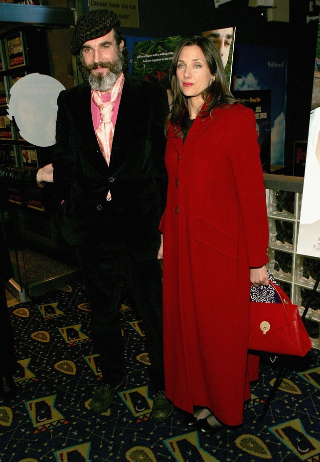 Dandy Day-Lewis rocking a beret and exceptional tie and velvet suit and of course that hipster-inspiring beard, with wife Rebecca Miller at the International Berlin Film Festival when he won the 'Berlinale Camera' award in 2005.