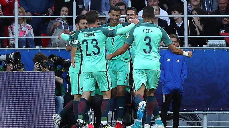 Cristiano Ronaldo of Portugal celebrates