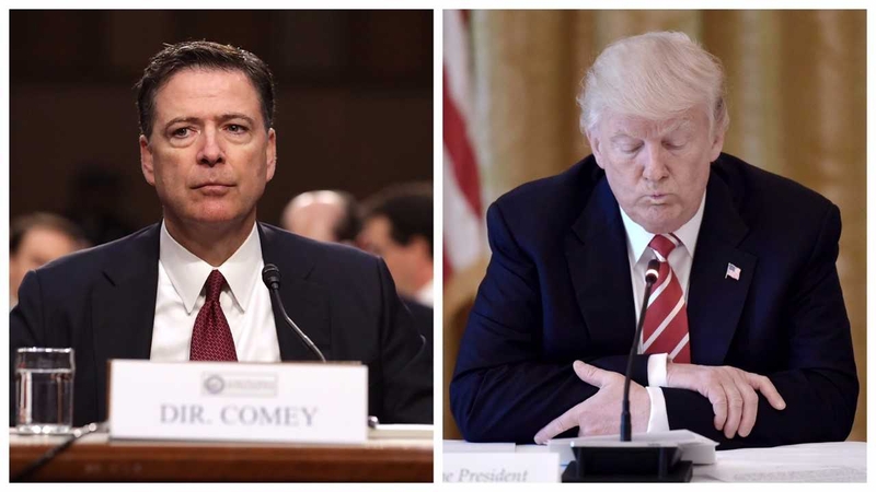 Former FBI director James Comey was fired on 9 May by Donald Trump