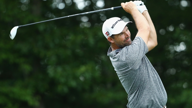 Padriag Harrington in second round action at the Travelers Championship