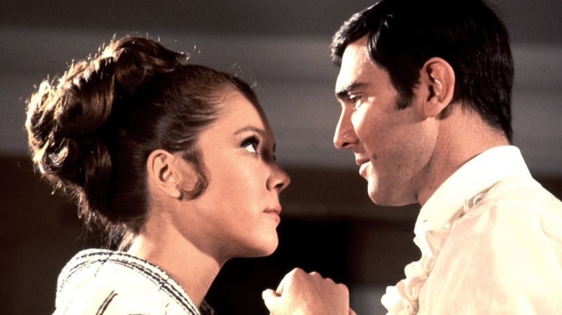 Diana Rigg and George Lazenby in On Her Majesty's Secret Service