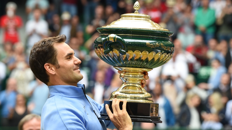 Federer recorded his ninth victory at Halle