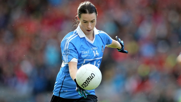 Sinead Aherne struck a hat-trick as Dublin beat Monaghan in their Division 1 game in DCU