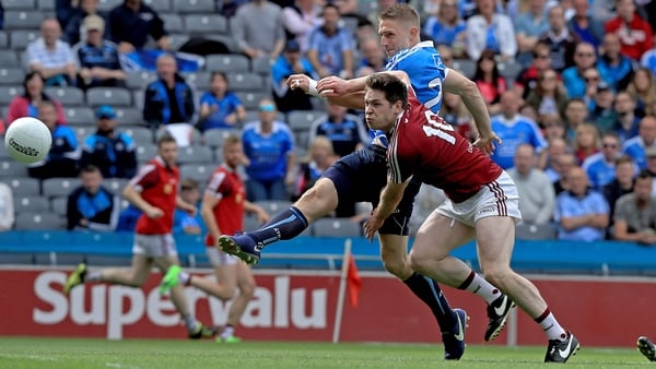 Eoghan O'Gara fires home Dublin's second goal
