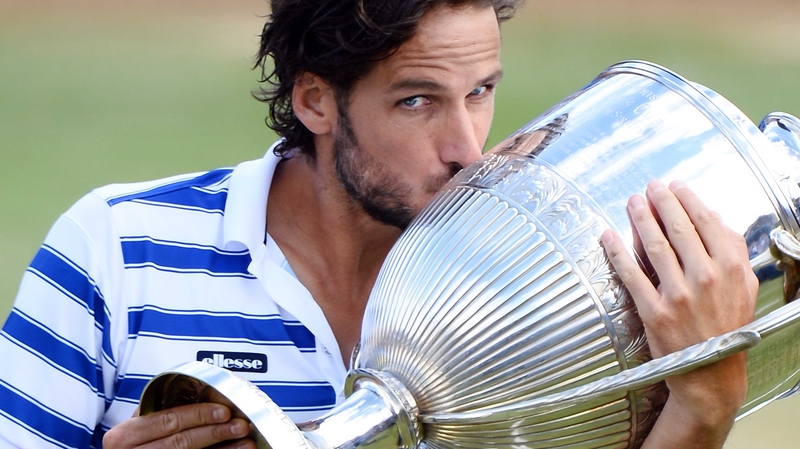 Feliciano Lopez celebrates his win