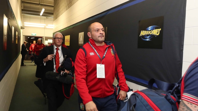 A picture of concentration - Rory Best ahead of today's assignment