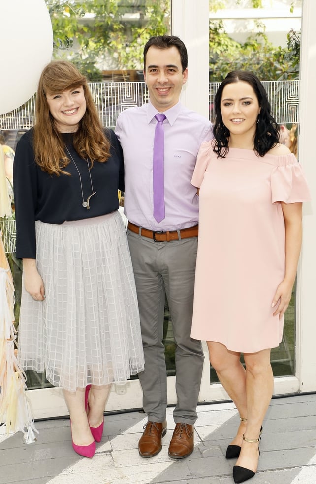 Aoife Grogan, Pedro Reyes and Leanne O'Donnell at Optimise Design's 10th Birthday celebrations.