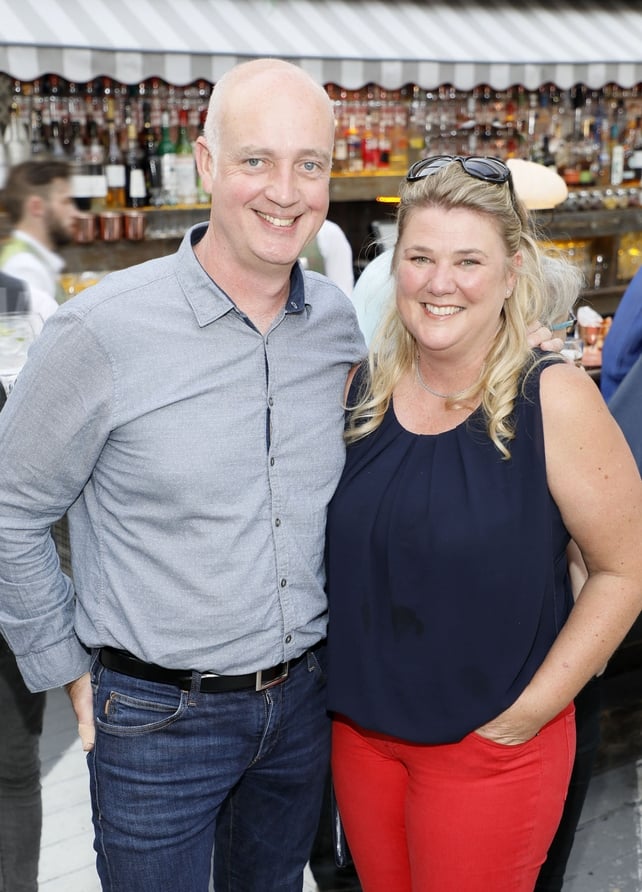 Bob and Siobhan Mooney at Optimise Design's 10th Birthday celebrations.