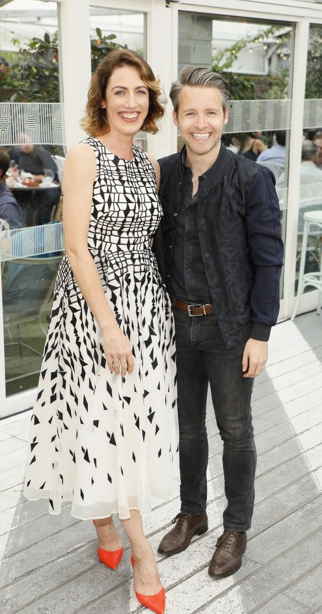 Denise O'Connor, MD Optimise Design and Declan O'Donnell at Optimise Design's 10th Birthday celebrations.