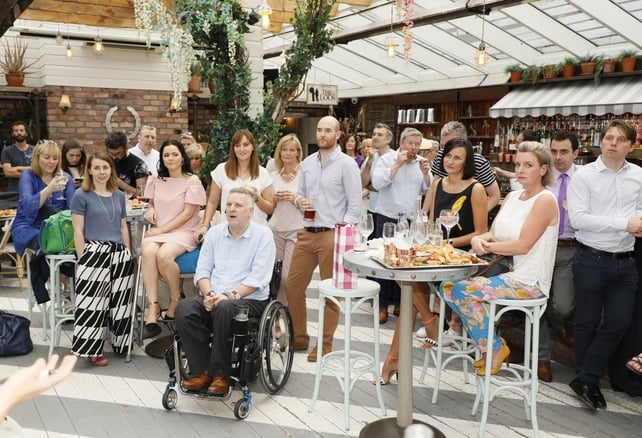 Denise O'Connor, MD Optimise Design with the panel at Optimise Design's 10th Birthday celebrations.