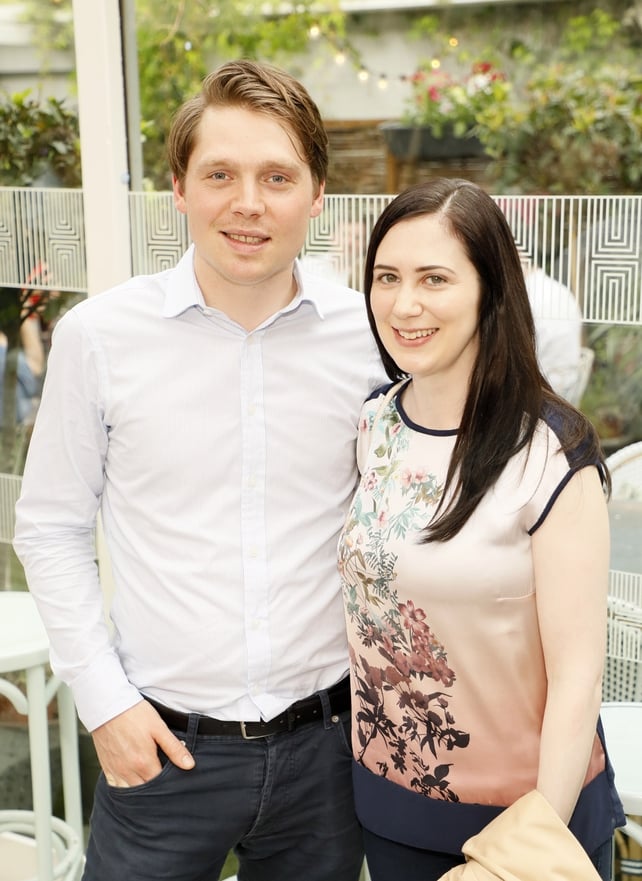 Fabian Strunden and Orla Davis at Optimise Design's 10th Birthday celebrations.