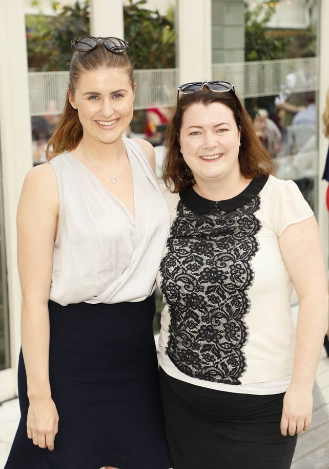 Maud O'Callaghan and Deirdre Cassidy at Optimise Design's 10th Birthday celebrations.