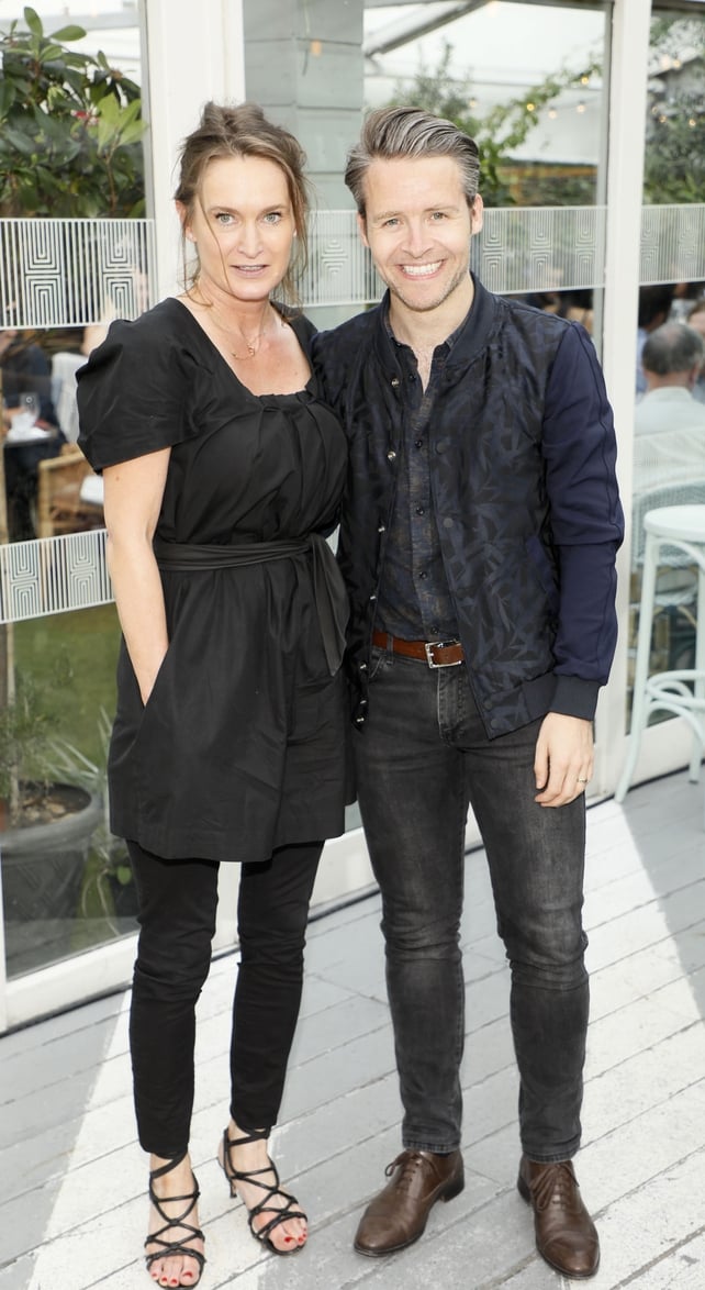 Tracey Kelly and Declan O'Donnell at the Optimise Design 10th Birthday Party.