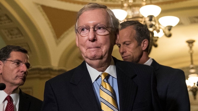 Mitch McConnell wanted the vote to be held before the 4 July recess