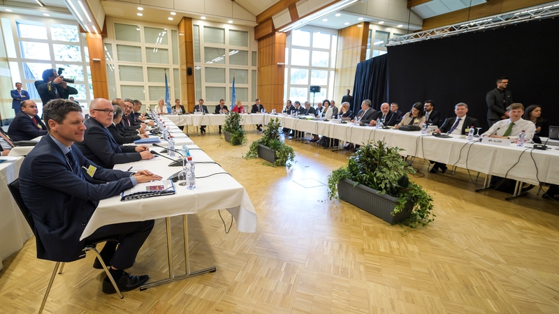 The talks are taking place in the Swiss resort of Crans-Montana