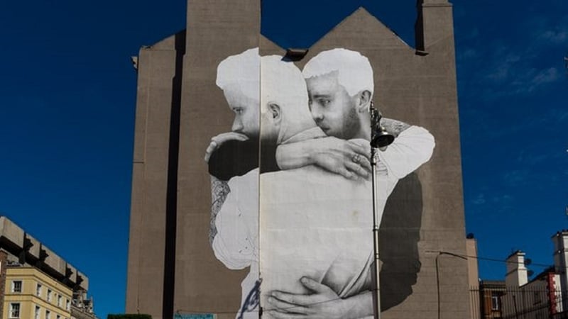 Joe Caslin's 'The Claddagh Embrace/#yesequality' (2014)