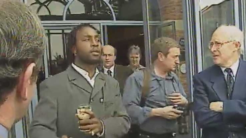 Nigel Benn was unhappy at some of the questions
