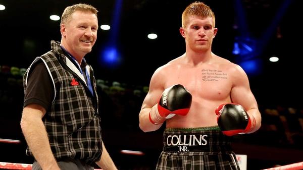 Steve Collins (L) with his son Steve Collins Jnr
