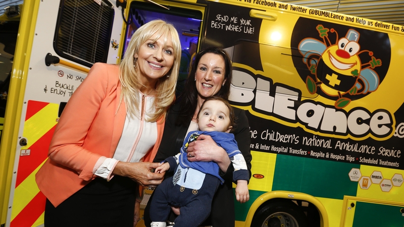 Miriam O'Callaghan shows her support for BUMBLEance and the great work that they do