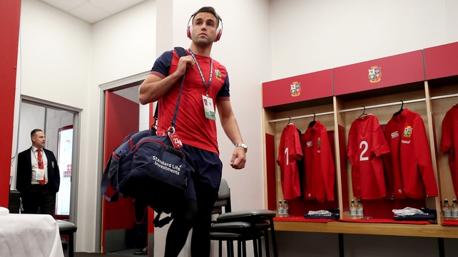 Conor Murray enters the changing room