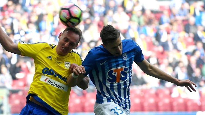 Bednarek (R) joins Southampton from Lech Poznan