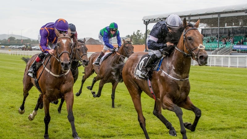 Rekindling (r) winning the Curragh Cup from Wicklow Brave