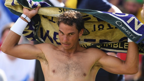 Rafa Nadal eased into the second round