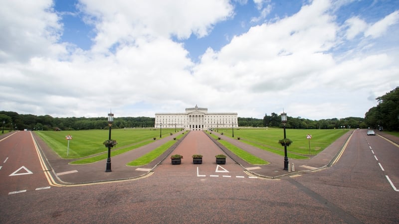 Tony Blair, Bertie Ahern, George Mitchell and all the parties bar the DUP were inside Castle Buildings while the media waited in the car park