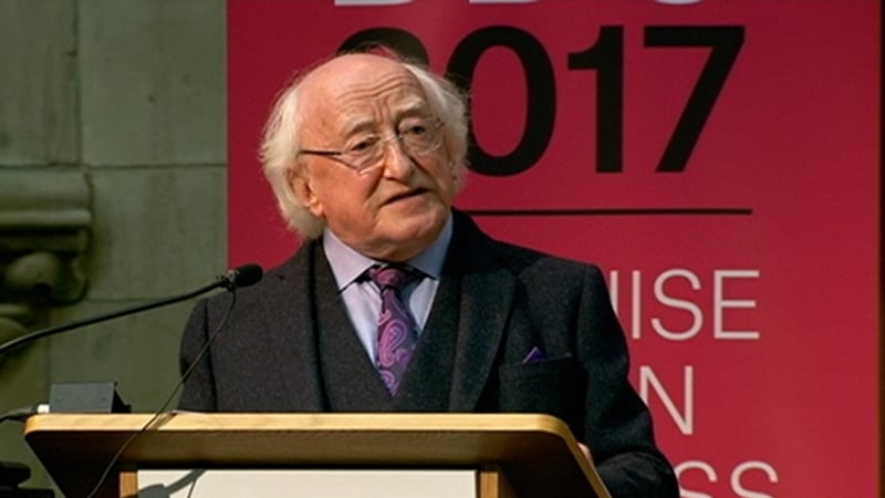 President Michael D Higgins warned that concentration of media ownership serves those who hold unaccountable power