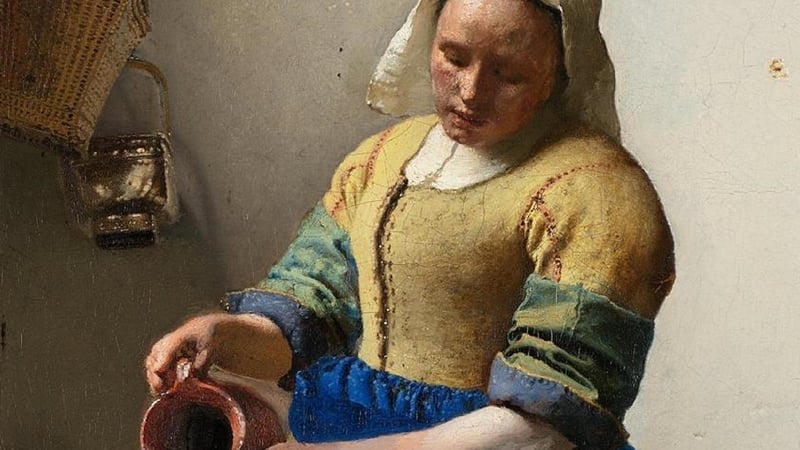 Detail from Vermeer's The Milkmaid (c. 1657–1658)