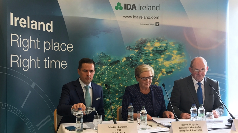 IDA CEO Martin Shanahan, Enterprise and Innovation Minister Frances Fitzgerald and IDA chairman Frank Ryan