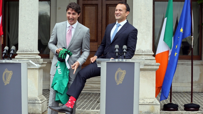 Though Canadian Prime Minister Justin Trudeau is becoming renowned for his stunning stockings he is not a trailblazer when it comes to fancy footwear.