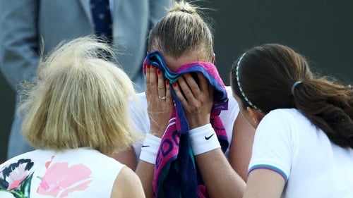 Petra Kvitova fell at the second hurdle