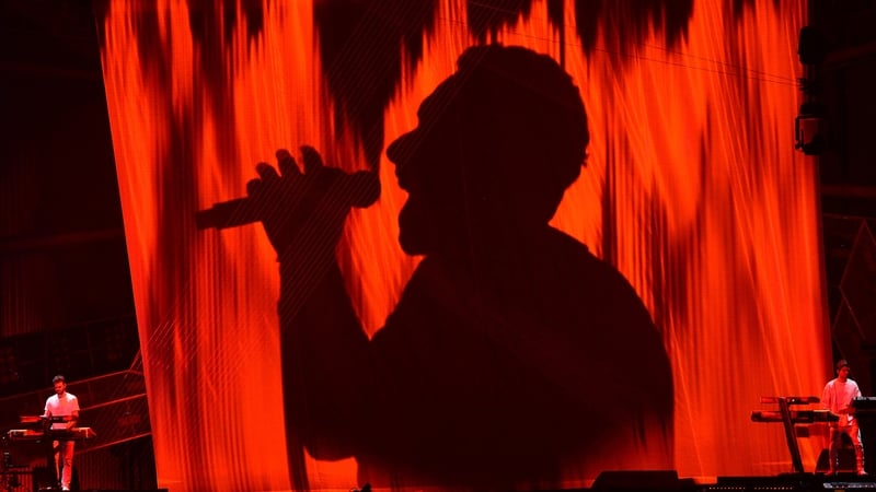 The Chainsmokers with Coldplay's Chris Martin at the BRIT Awards in London in February - "Working with a band like that was a dream come true"