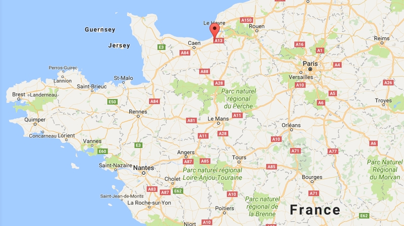 The crash happened in Beaumont-en-Auge (Pic: Google Maps)
