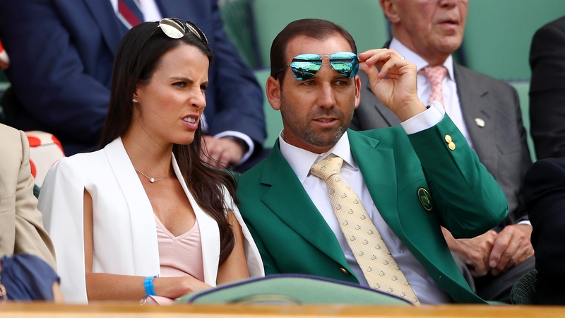 Sergio Garcia and his wife Angela are expecting their first child