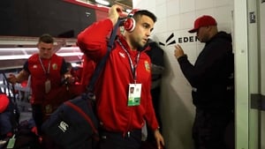 Conor Murray makes his way into the ground at Eden Park