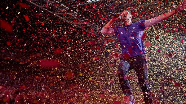 Colour field: Chris Martin and Coldplay perform at Croke Park in 2017