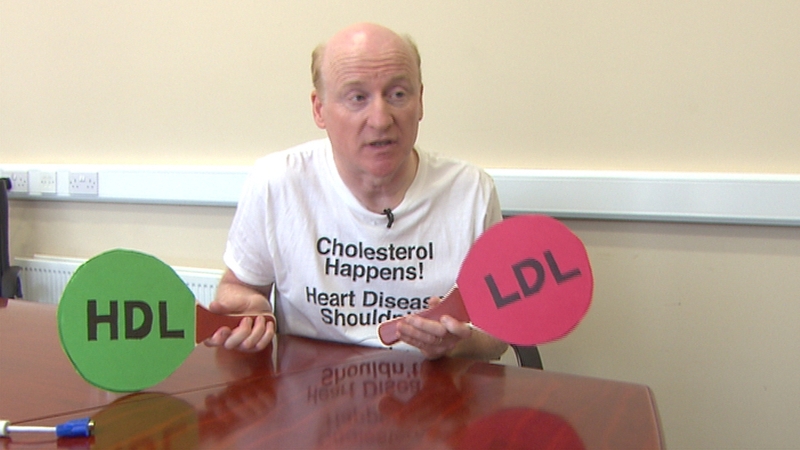 Professor Vincent Maher said people can improve their good cholesterol and reduce their bad cholesterol by improving diet, exercising, and not smoking