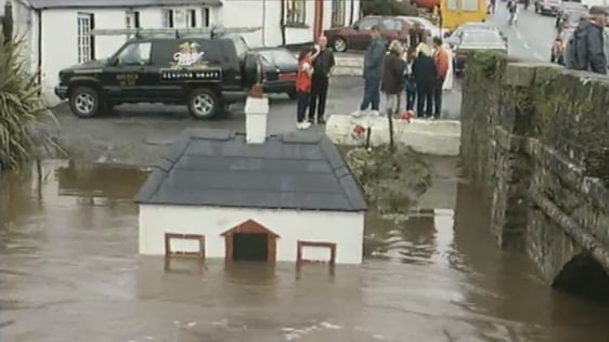 Flooding in the village of Blackwater, County Wexford (1997)