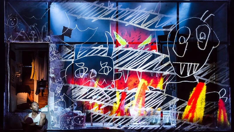 Fela Lufadeju in the Abbey Theatre and Theatre Royal Stratford East co-production of Room, by Emma Donohue.