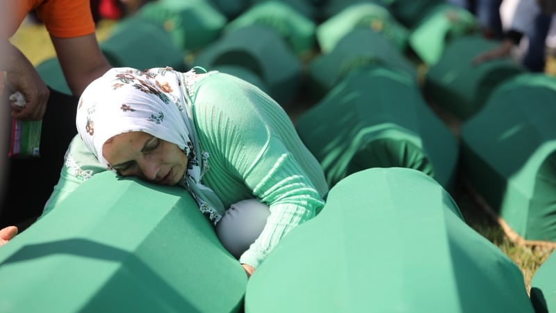 The remains of 71 victims will be laid to rest in a joint funeral today